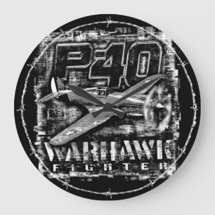 P-40 Warhawk Large Clock