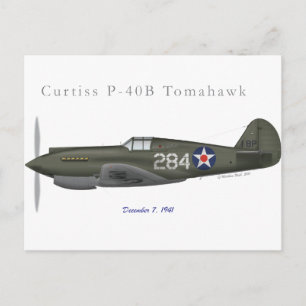 P-40B Defence of Pearl Harbour Postcard