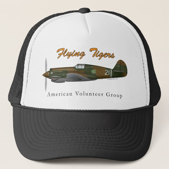 P-40B Flying Tigers Trucker Hat (Front)