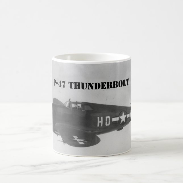 P-47 " Thunderbolt " 1944 Coffee Mug (Center)