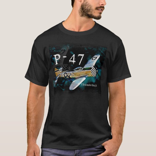 P-47 Thunderbolt Aircraft T-Shirt (Front)