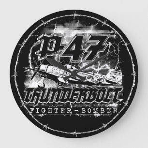 P-47 Thunderbolt Large Clock