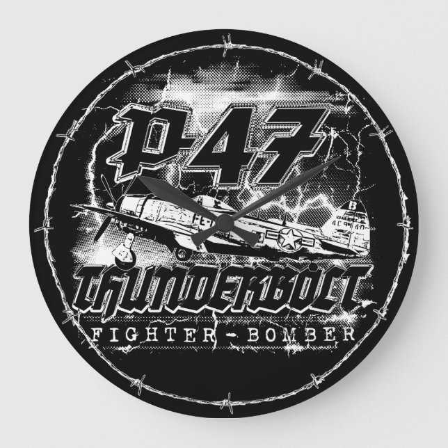 P-47 Thunderbolt Large Clock (Front)