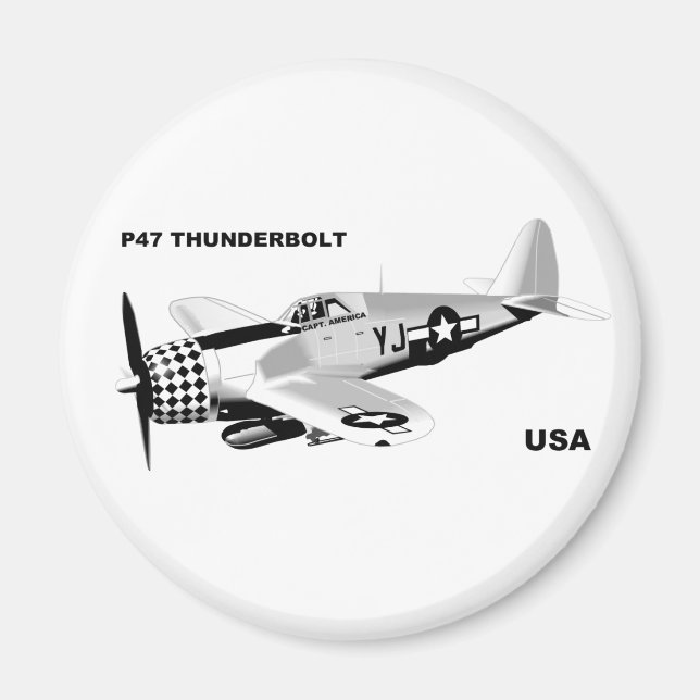 P-47 THUNDERBOLT MAGNET (Front)