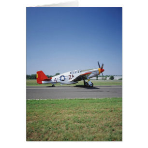P-51 C Tuskegee Red Tail airplane at the CAF Air