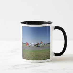 P-51 C Tuskegee Red Tail airplane at the CAF Air Mug