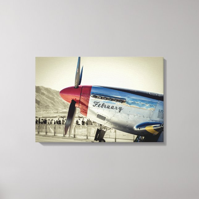 P-51 Mustang Canvas Print (Front)