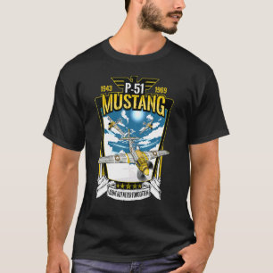 P 51 Mustang Fighter Airplane T-Shirt
