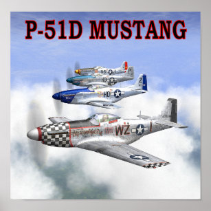 P-51 MUSTANG FLIGHT POSTER