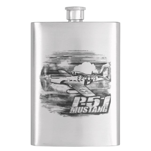 P-51 Mustang Hip Flask (Front)