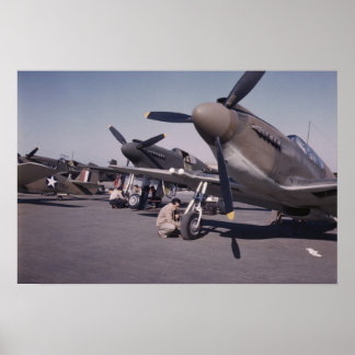 P-51 Mustang Inglewood 1942 | Vintage Photo Poster