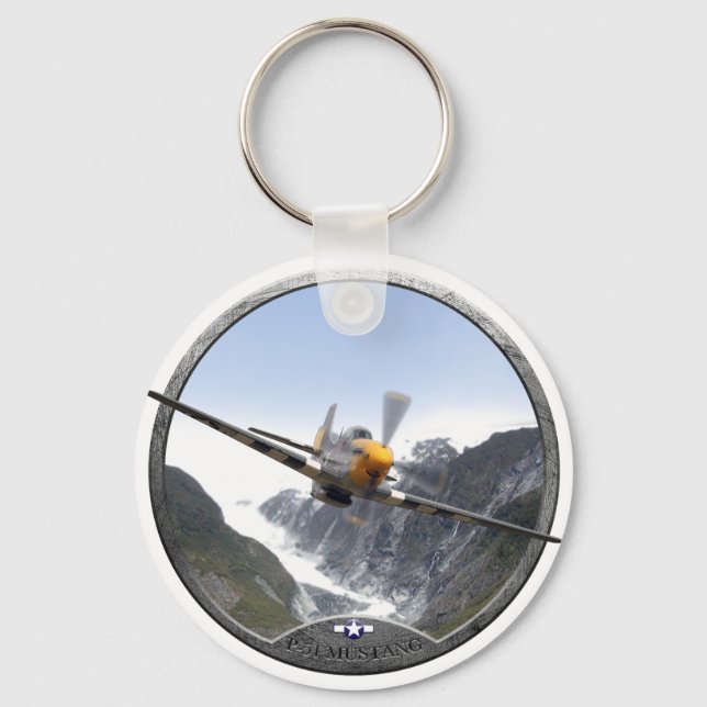 P-51 Mustang Keychain (Front)
