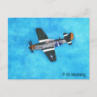 P-51 Mustang Postcard