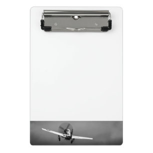 P-51 Mustang takeoff in storm Mini Clipboard
