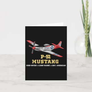P-51 Mustang World War Ii Fighter Bomber Card