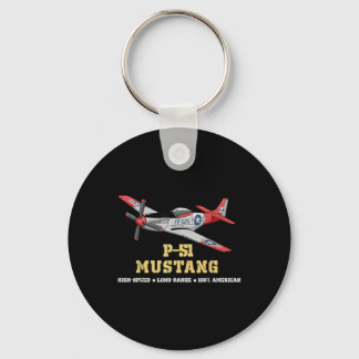 P-51 Mustang World War Ii Fighter Bomber Keychain