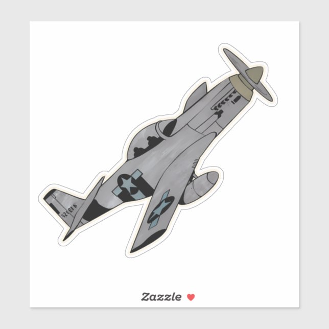 P-51 Mustang, WW2 Fighter Aircraft (Sheet)