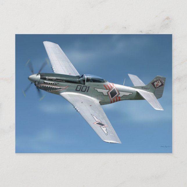 P-51 "Shark of Zambales" Postcard (Front)