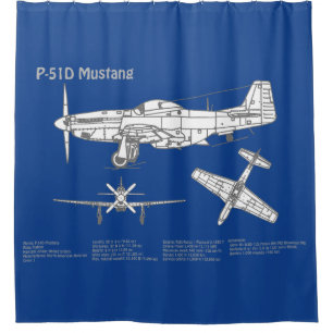 P-51D Mustang - Airplane Blueprint ABD