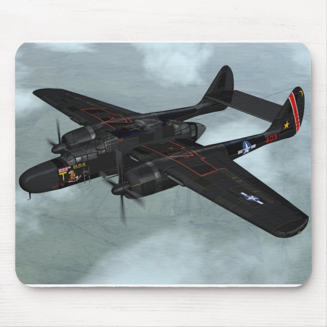 P-61 Black Widow Mouse Pad (Front)