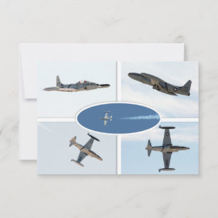 P-80 Shooting Star 5 Plane Set Invitation