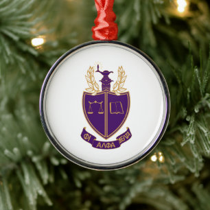 P.A.D. Crest Metal Ornament