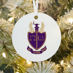P.A.D. Crest Metal Ornament
