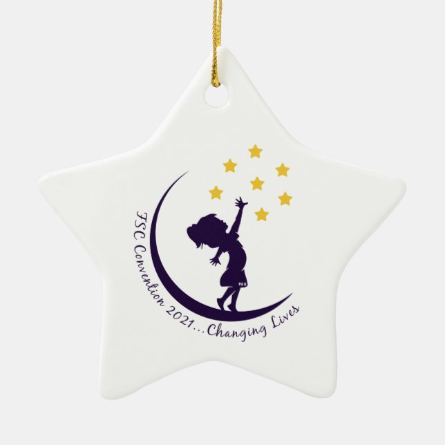 P.E.O. Florida State Convention official Ceramic Ornament (Front)