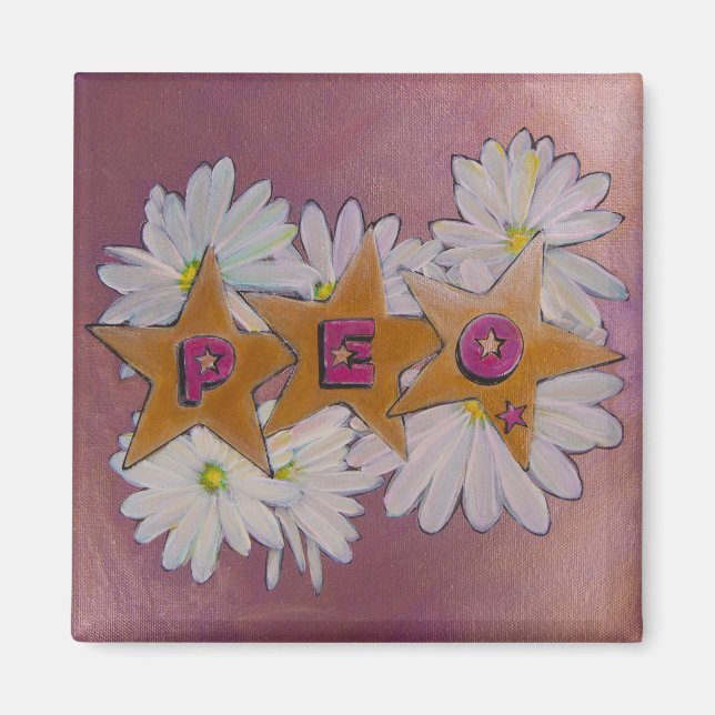 P.E.O. Philanthropic Sisterhood Magnet (Front)
