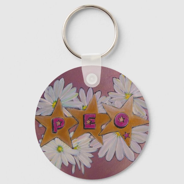 P.E.O. Sisterhood Keychain (Front)