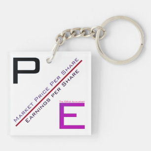 "P/E Ratio" Keychain