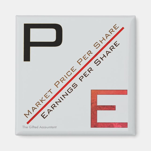 "P/E Ratio" Magnet (Front)