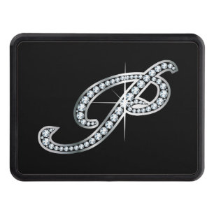 P Faux-"Diamond Bling" Tow Hitch Cover