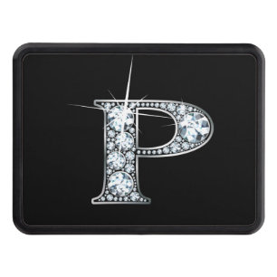 P Faux-"Diamond Bling" Trailer Hitch Cover