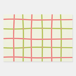 P+G Checkerboard Wrapping Paper Sheet