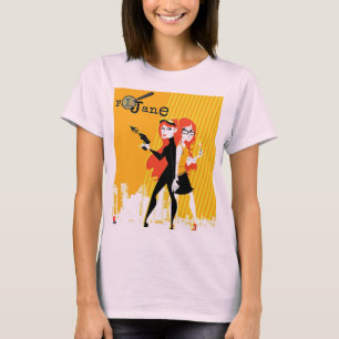 P. I. Jane basic pink women's t-shirt