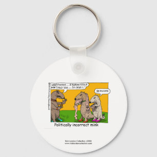 P.I. Mink (Human Stole) Cartoon On Novelty Magnet Keychain