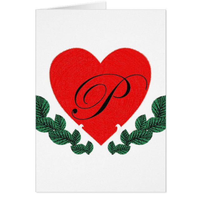 P in a heart (Front)