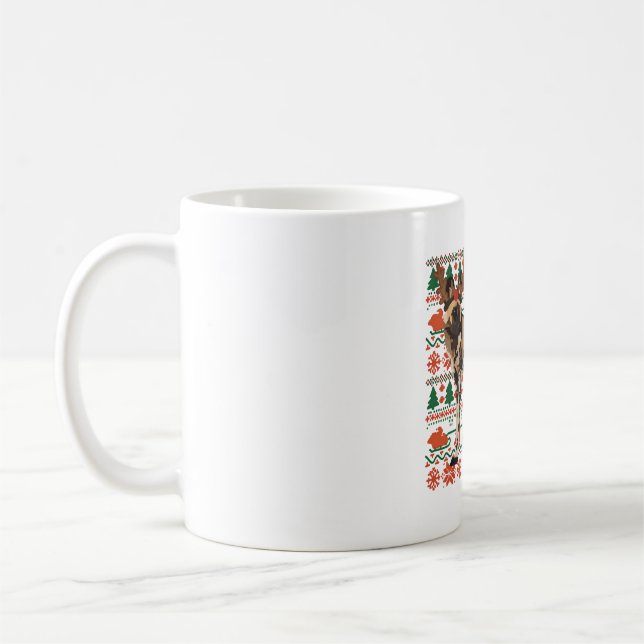 P is for Painted Dog Coffee Mug (Left)