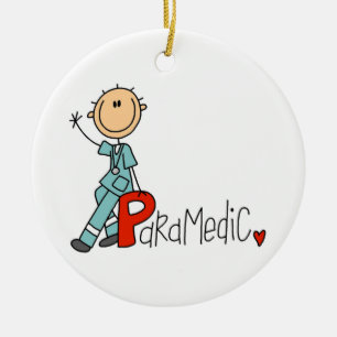 P is for Paramedic Ceramic Ornament