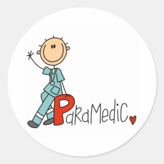 P is for Paramedic Classic Round Sticker