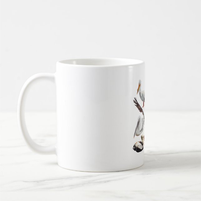 P is for Pelican  Coffee Mug (Left)