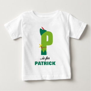 P is for Peter Pan Add Your Name Baby T-Shirt