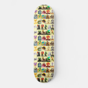 P is for Phoenix Together on Yellow  Skateboard