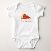 P is for Pizza Pepperoni Cheese Slice Foodie ABCs