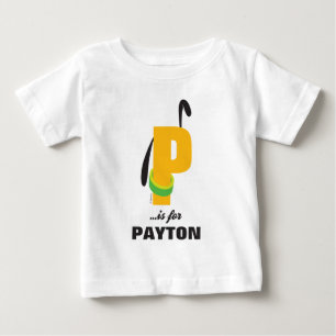 P is for Pluto   Add Your Name Baby T-Shirt