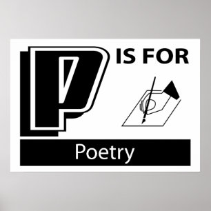 P Is For Poetry Poster