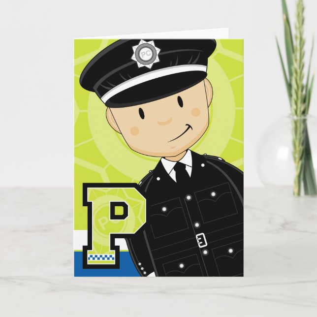 P is for Policman Card (Front)