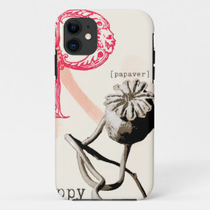 P is for poppy iPhone 11 case