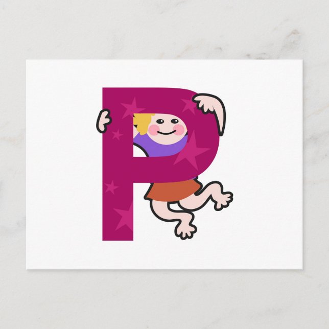 P is for ...... postcard (Front)